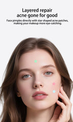 Star-Shaped Hydrocolloid Acne Patches for Clear Skin