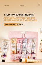 Moisturizing Plant Fragrance Hand Cream Set for Dry Skin