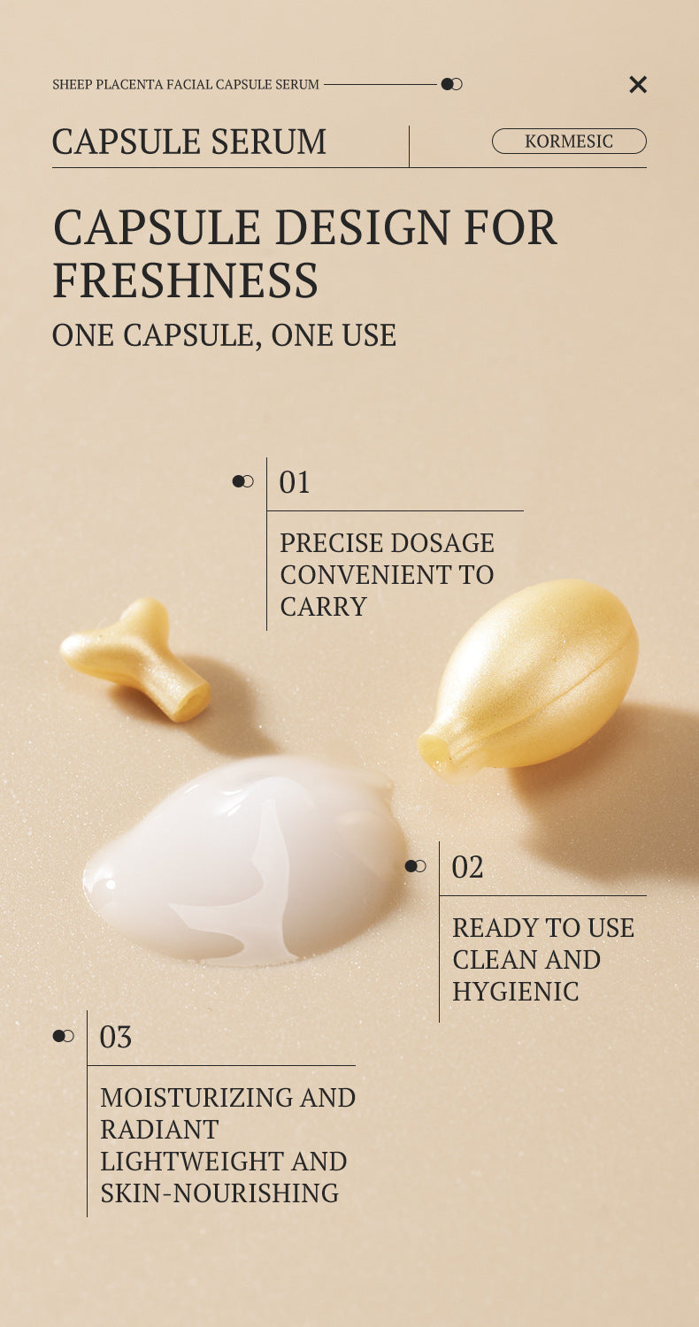 Anti-Aging Placenta Facial Serum Capsules - 9