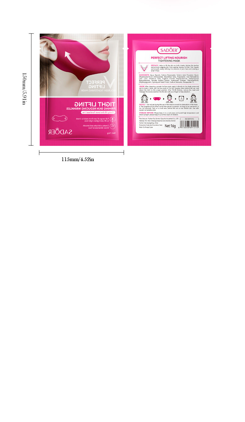V-Shape Face Lifting Hydrogel Mask for Jawline Firming
