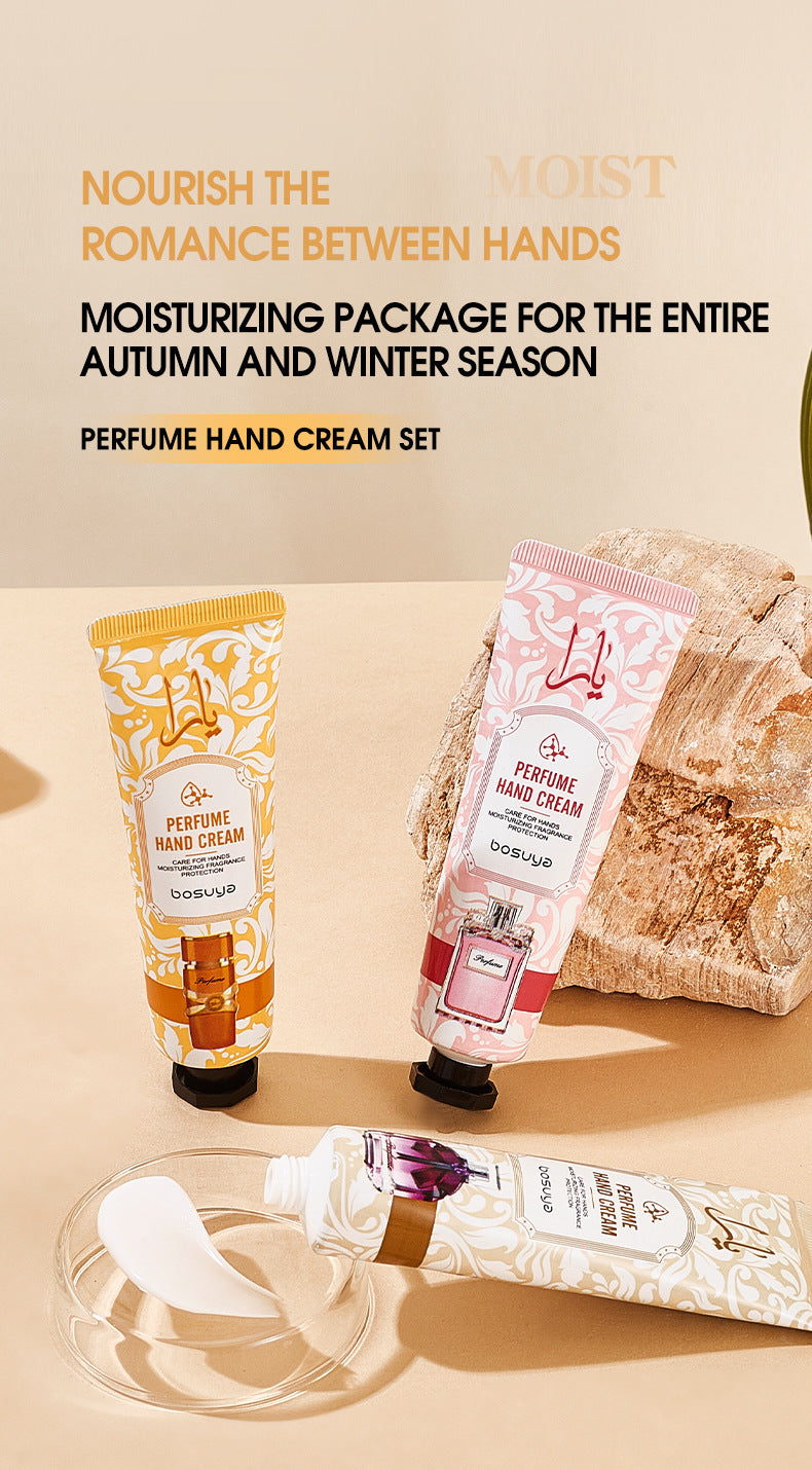 Moisturizing Plant Fragrance Hand Cream Set for Dry Skin