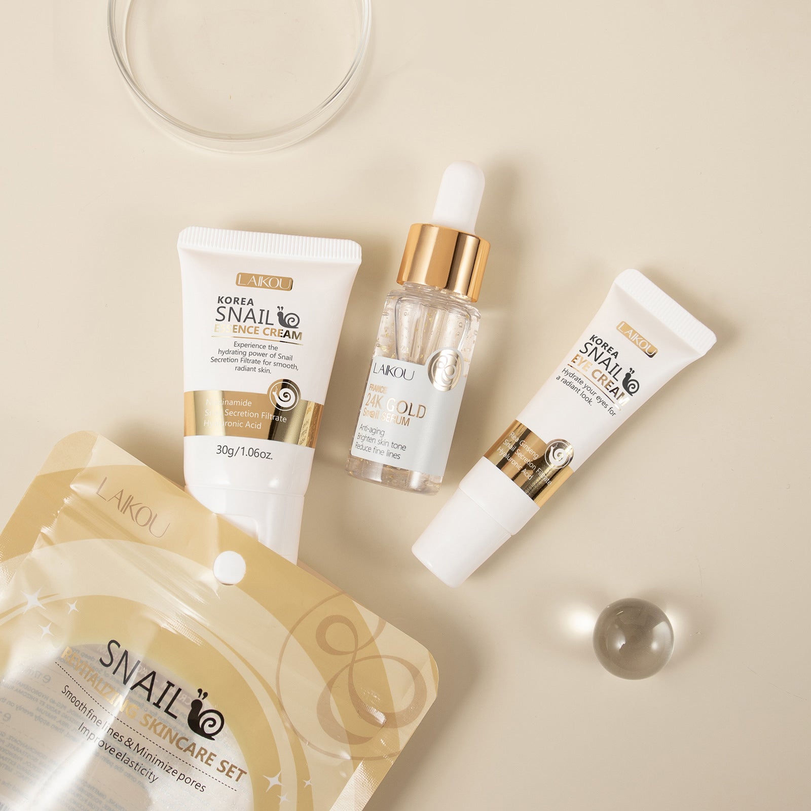 Snail Mucin Anti-Aging Skin Care Set - 17