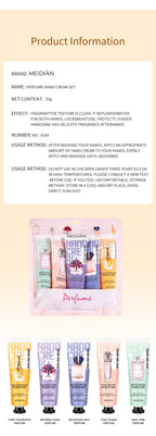 Moisturizing Plant Fragrance Hand Cream Set for Dry Skin