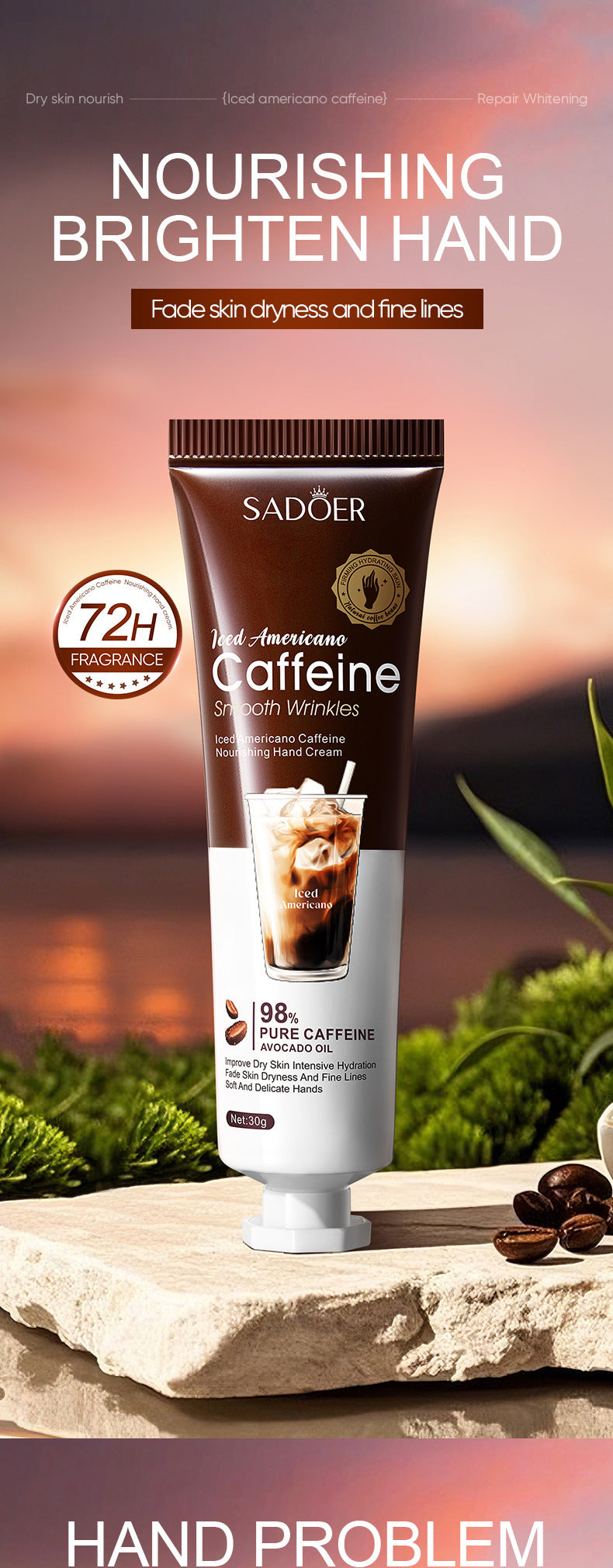 Caffeine Infused Moisturizing Hand Cream Set