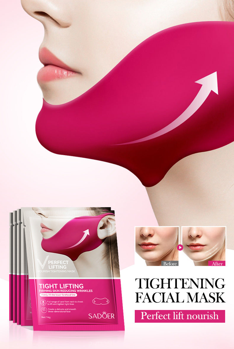 V-Shape Face Lifting Hydrogel Mask for Jawline Firming