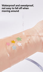 Star-Shaped Hydrocolloid Acne Patches for Clear Skin