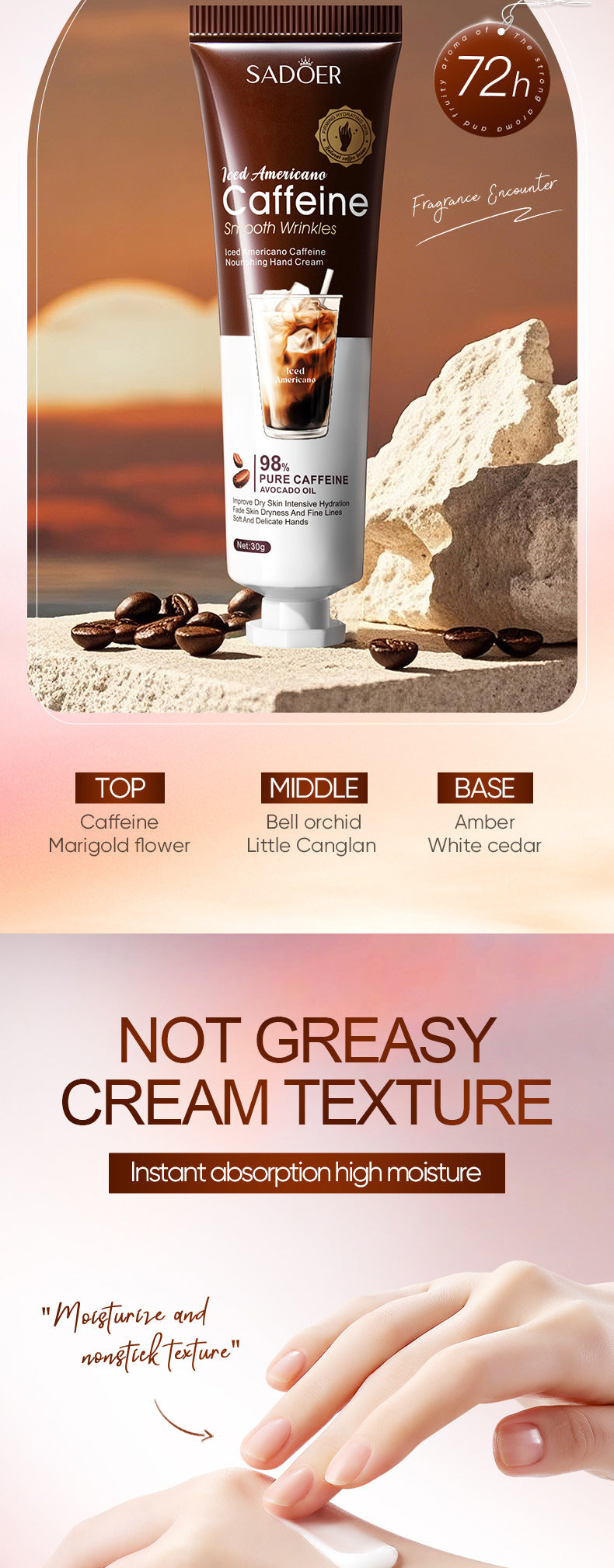 Caffeine Infused Moisturizing Hand Cream Set