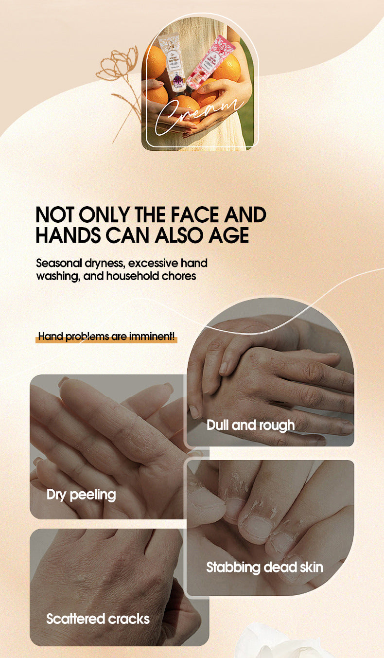 Moisturizing Plant Fragrance Hand Cream Set for Dry Skin