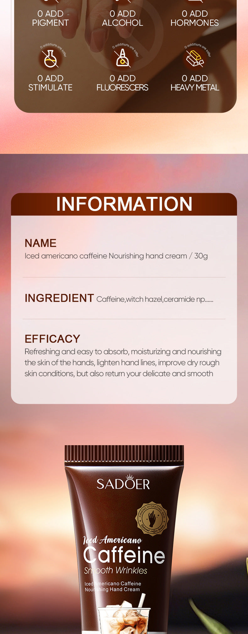 Caffeine Infused Moisturizing Hand Cream Set