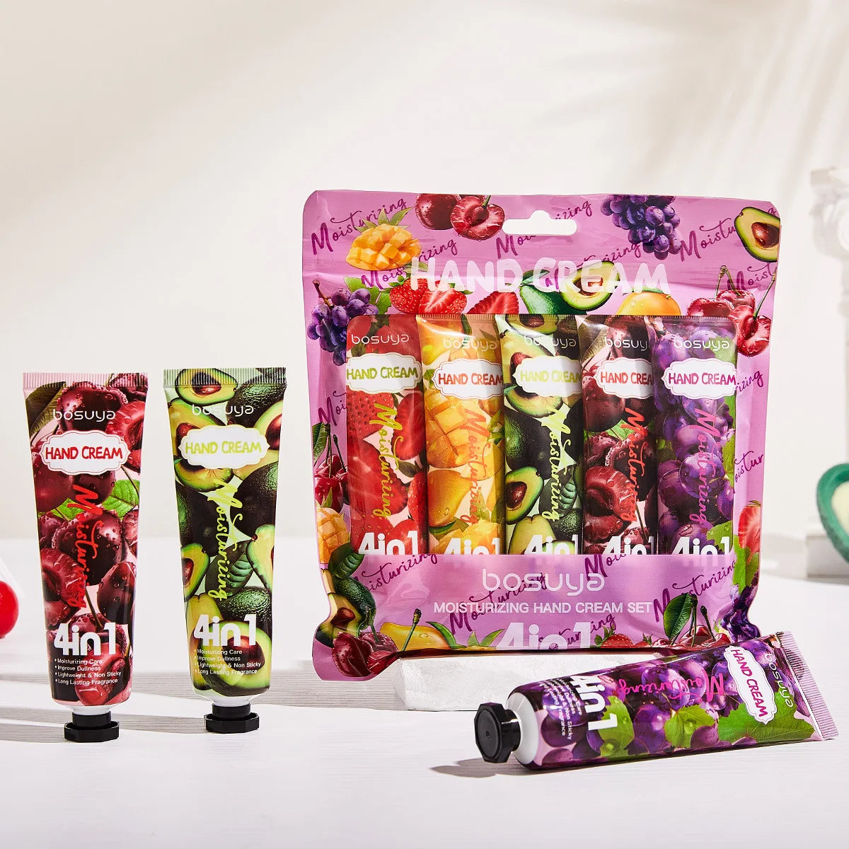 Moisturizing Plant Fragrance Hand Cream Set for Dry Skin