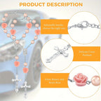 Decorative Car Rearview Mirror Rosary Beads