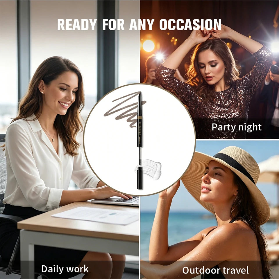 2-in-1 Waterproof Brow Pencil and Sculpting Gel - 12