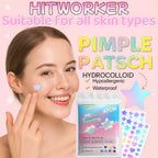 Colorful Hydrocolloid Pimple Patches for Blemish Treatment