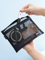 3-Piece Mesh Travel Toiletry and Makeup Organizer Set