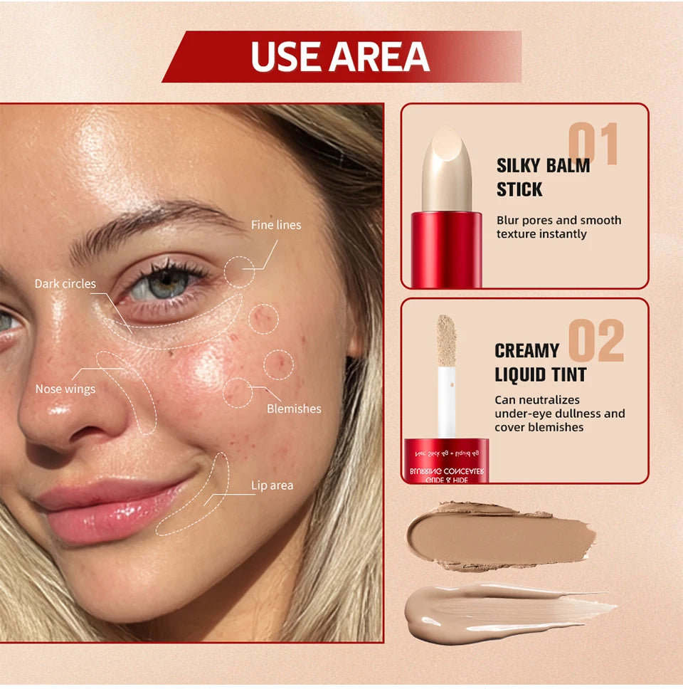 2-in-1 Full Coverage Blurring Concealer and Foundation - 11