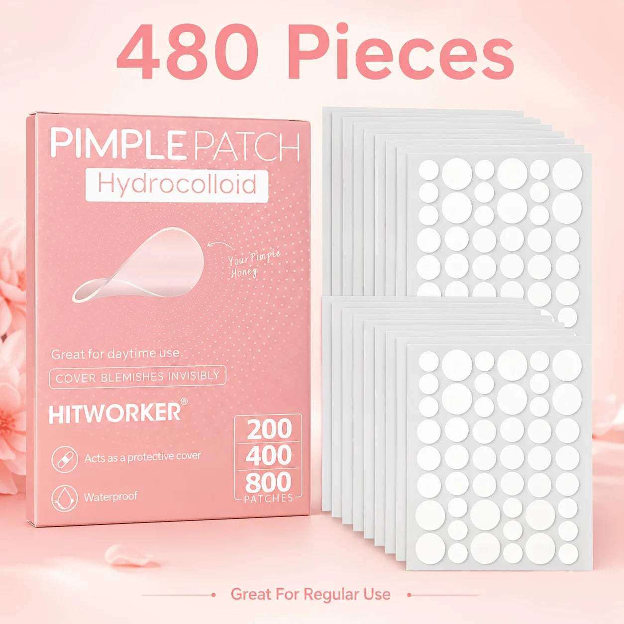 Invisible Hydrocolloid Acne Patch Set - 15