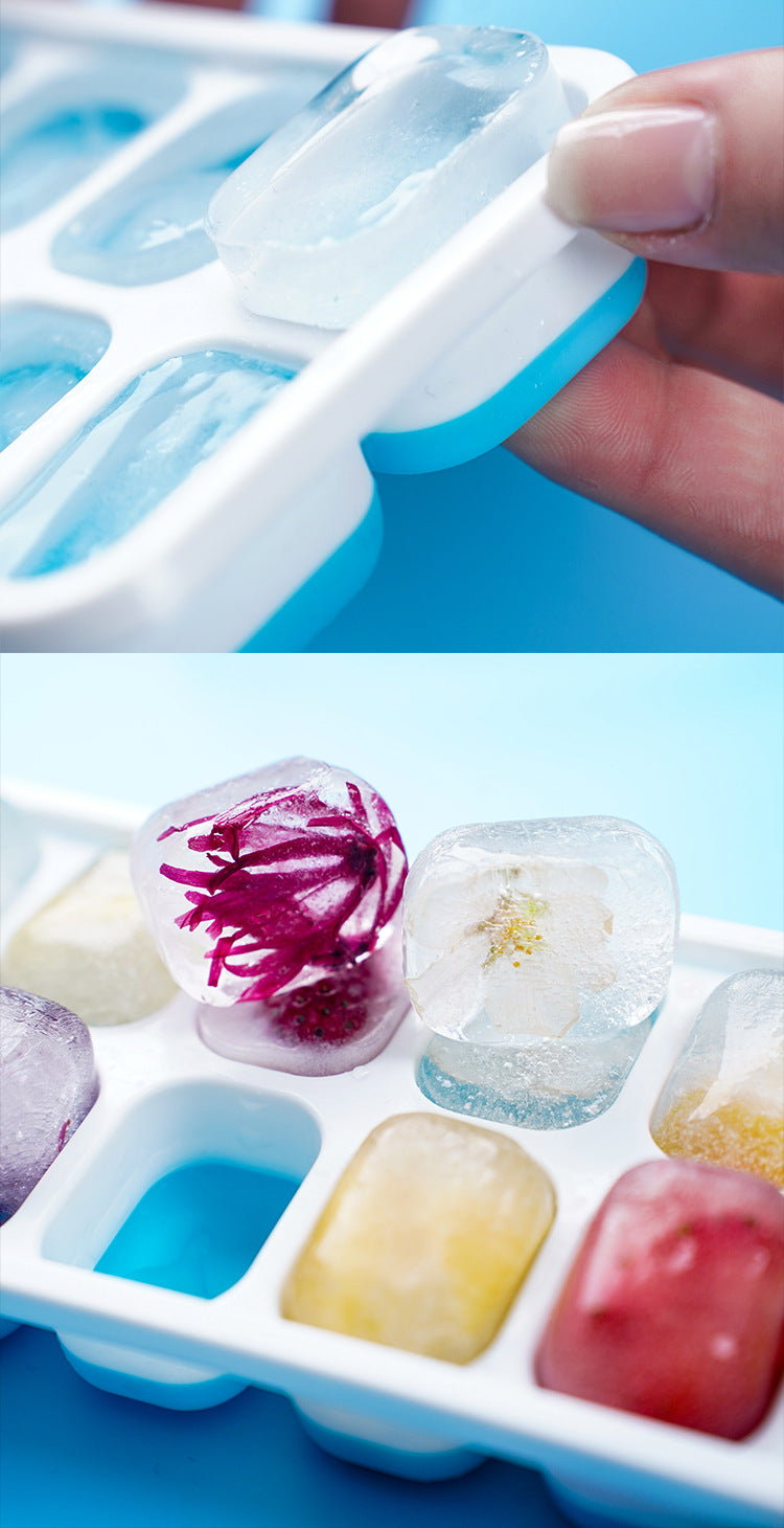 14-Grid Easy-Release Silicone Ice Cube Tray