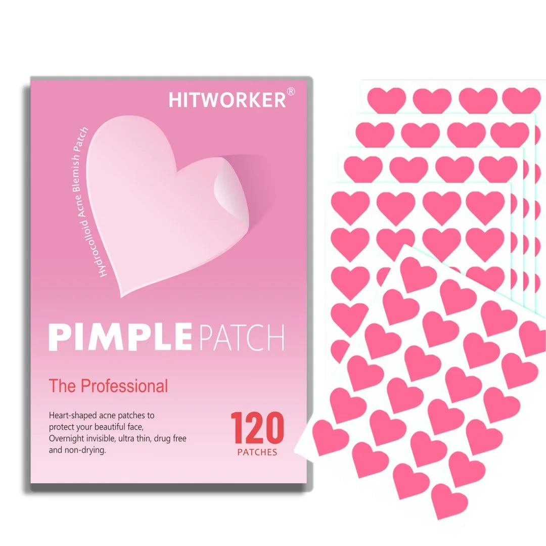 Heart-Shaped Acne Pimple Patches for Clear Skin - 1