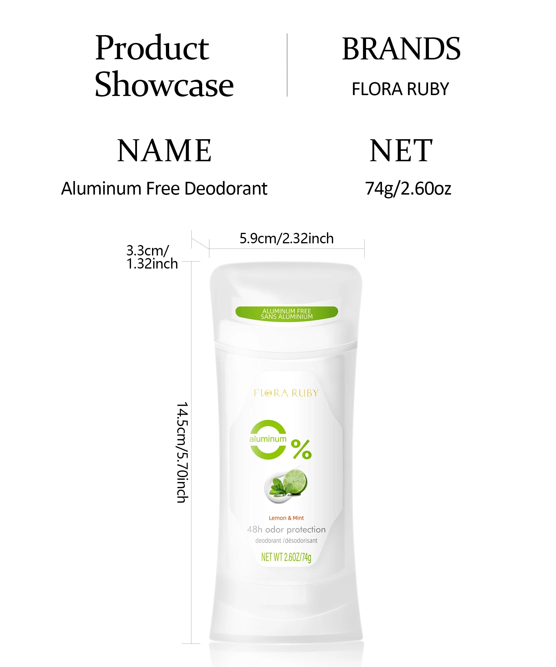Natural Aluminum-Free Deodorant Stick Set - 18