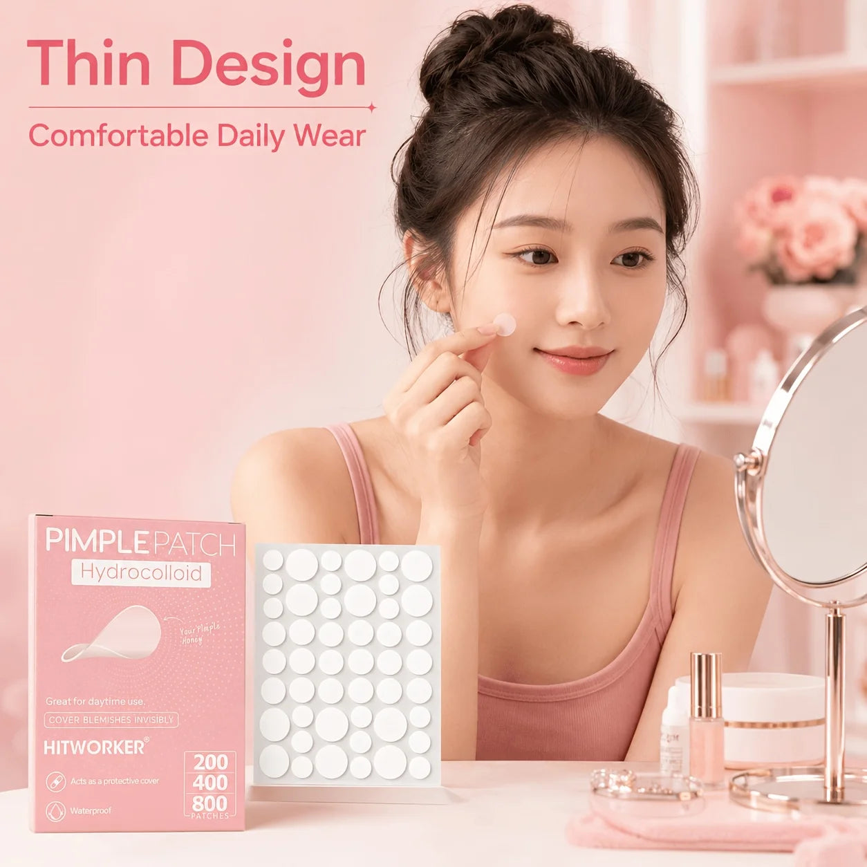 Invisible Hydrocolloid Acne Patch Set - 10