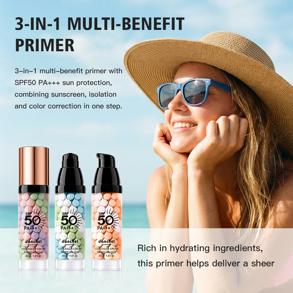 3-in-1 Color Correcting Makeup Primer with SPF 50