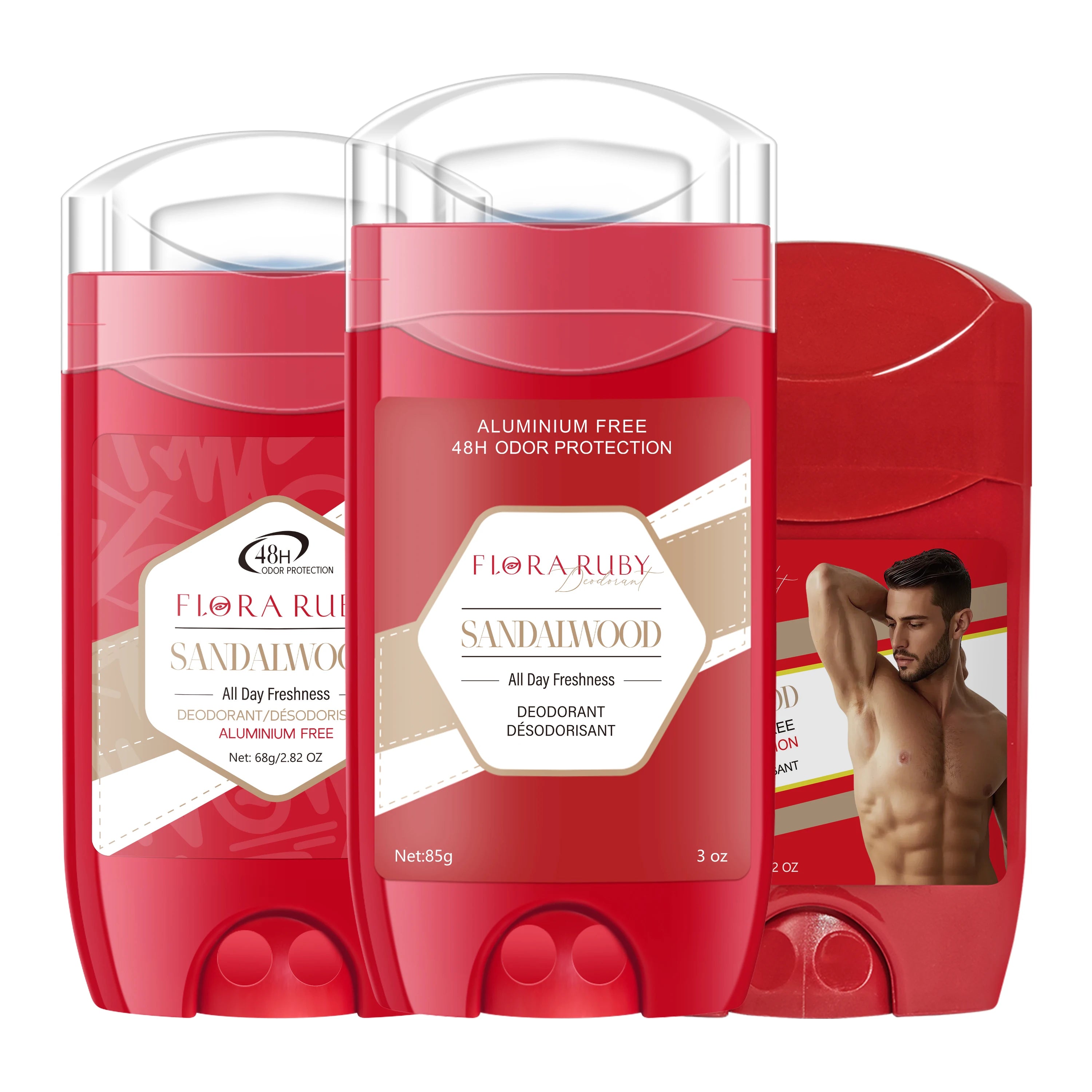 Aluminum-Free Men's Deodorant Stick 3-Pack