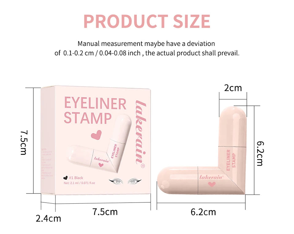 Waterproof Double-Wing Eyeliner Stamp for Perfect Wings