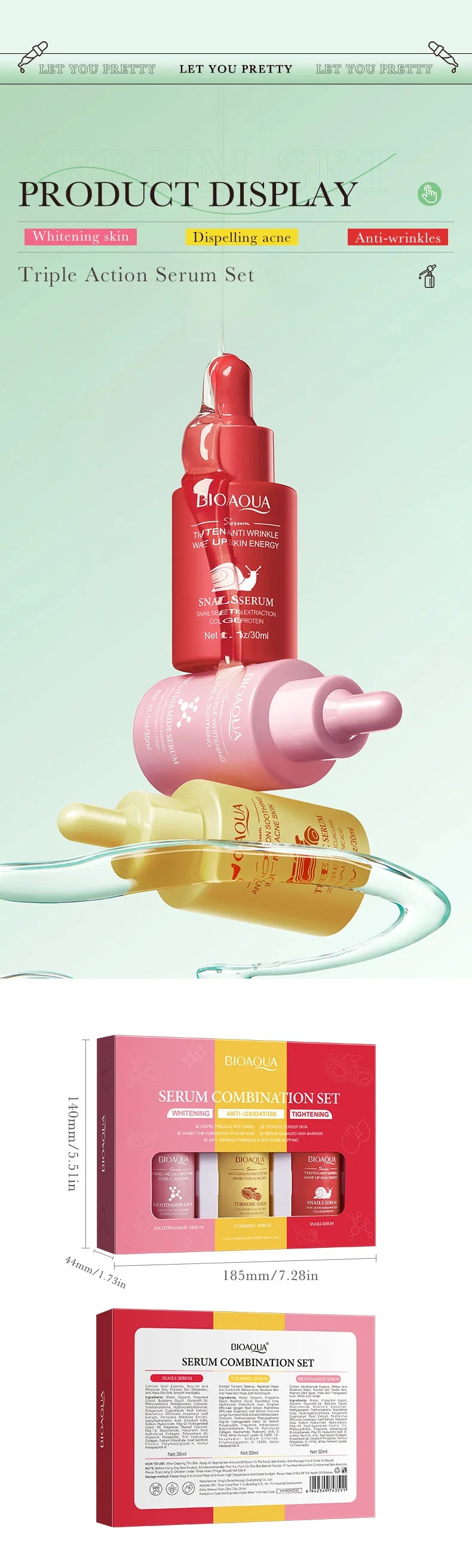 3-Piece Anti-Aging Facial Serum Set for Radiant Skin - 15