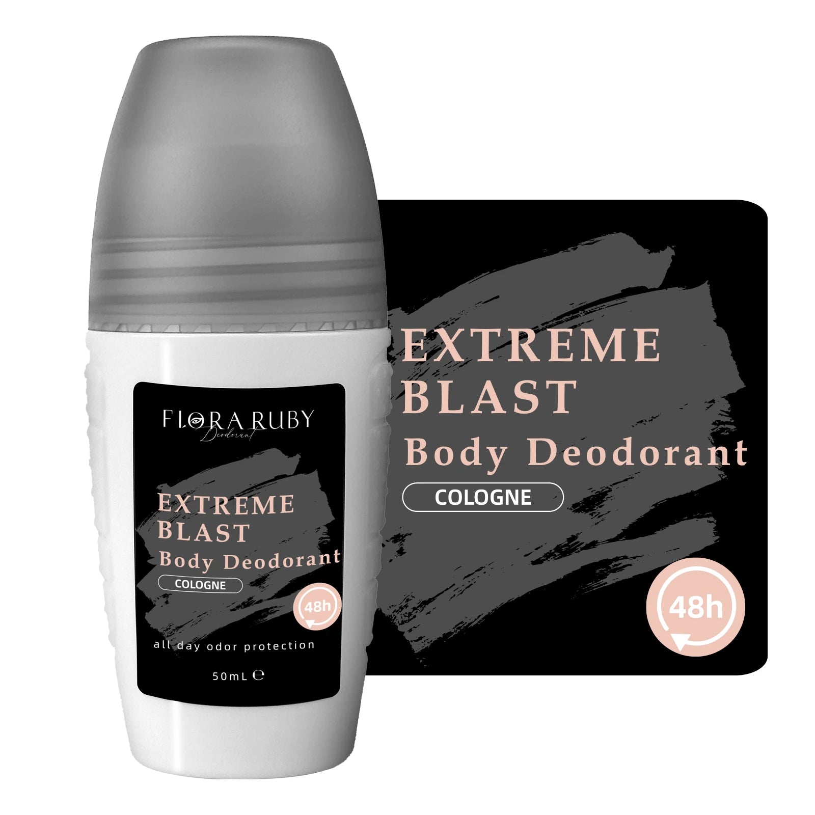 4-Piece Aluminum-Free Roll-On Deodorant Set for Men