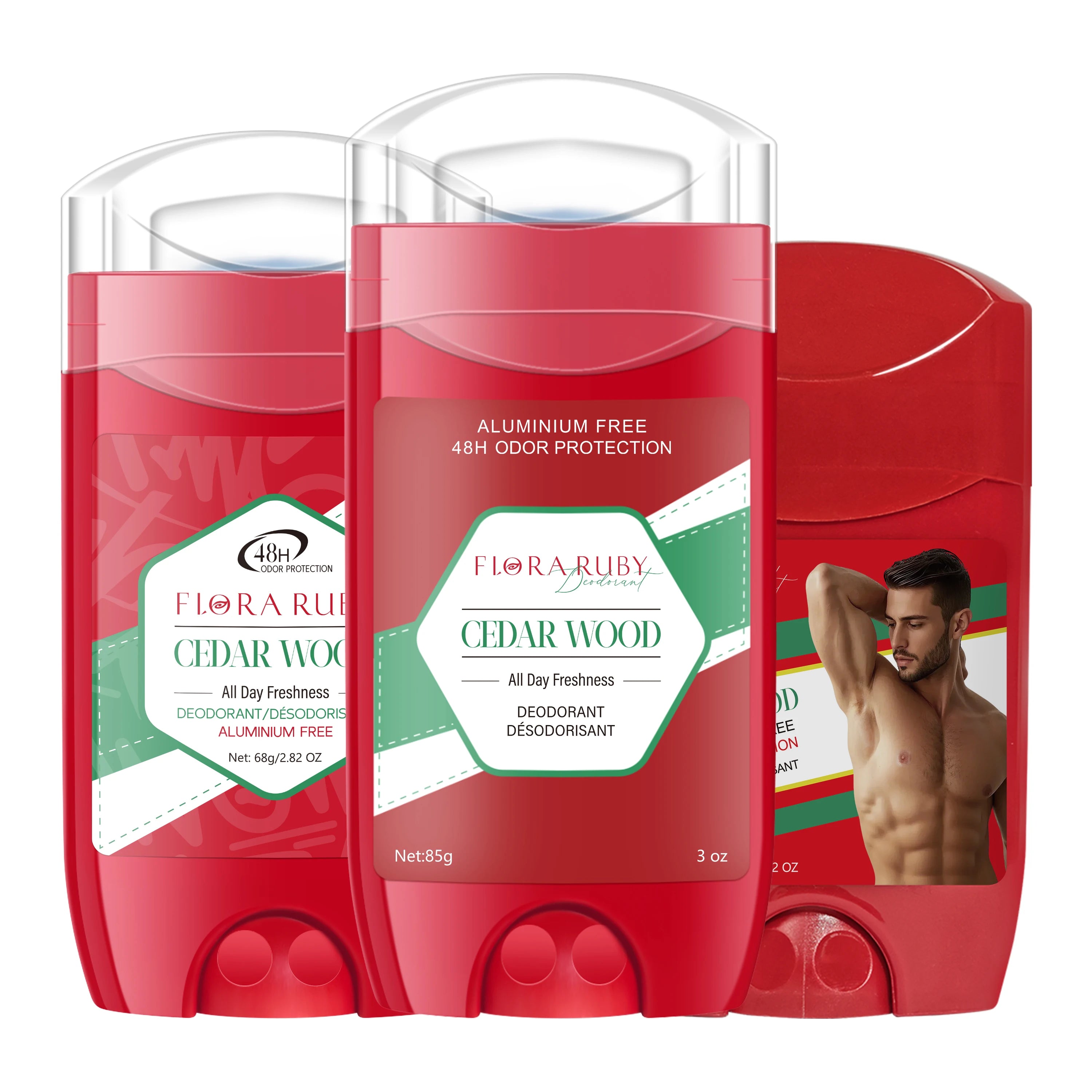 Aluminum-Free Men's Deodorant Stick 3-Pack