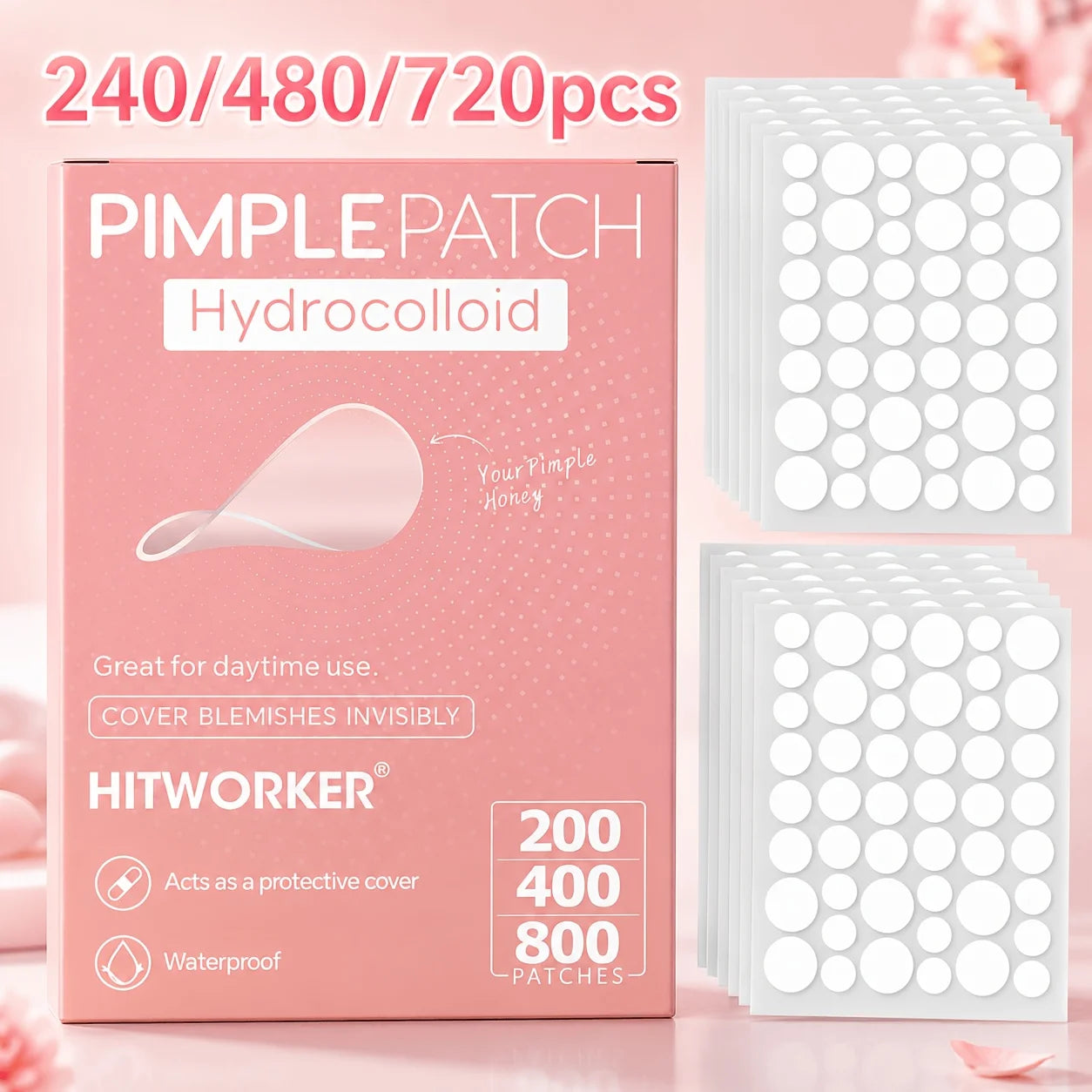 Invisible Hydrocolloid Acne Patch Set