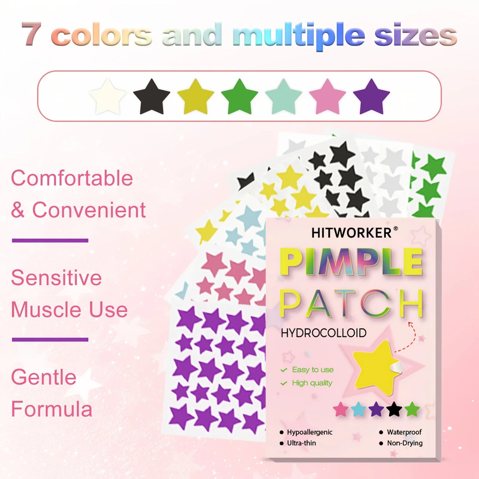 1680-Piece Hydrocolloid Star Acne Pimple Patches