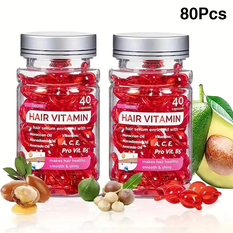 Avocado & Argan Oil Hair Vitamin Serum Capsules