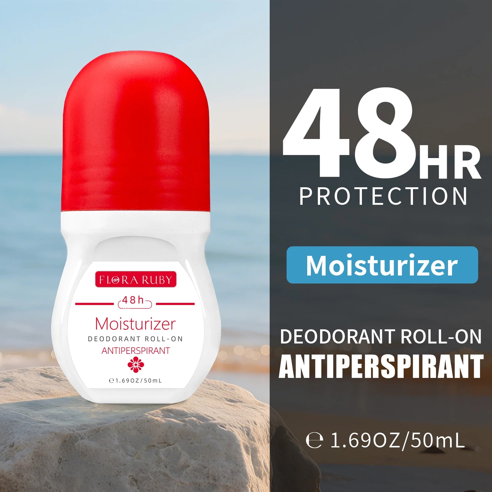 48-Hour Long-Lasting Antiperspirant Roll-On for All-Day Freshness