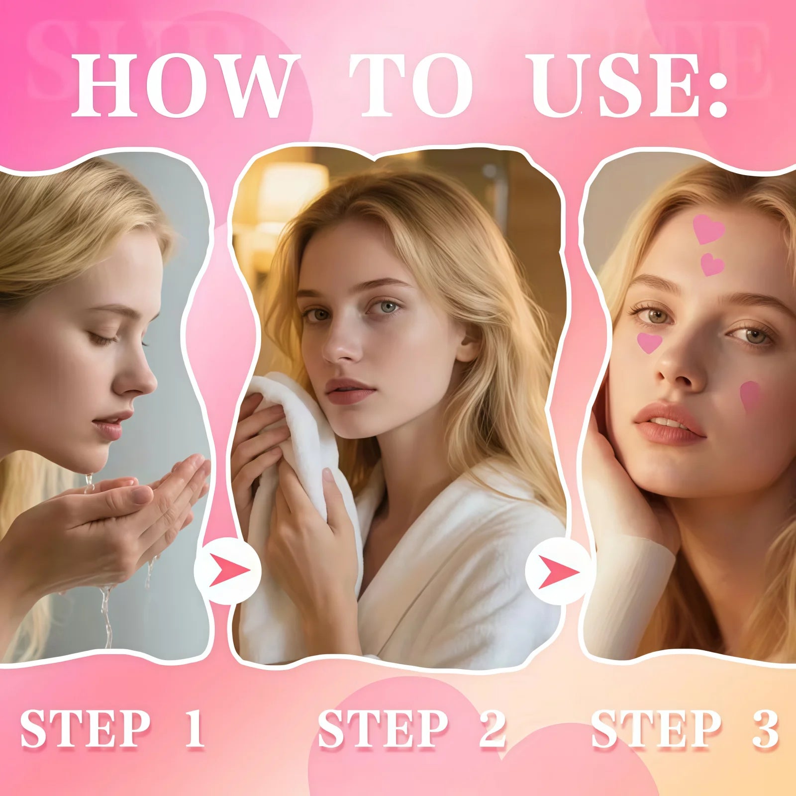 Colorful Heart Hydrocolloid Pimple Patches for Acne Treatment - 5