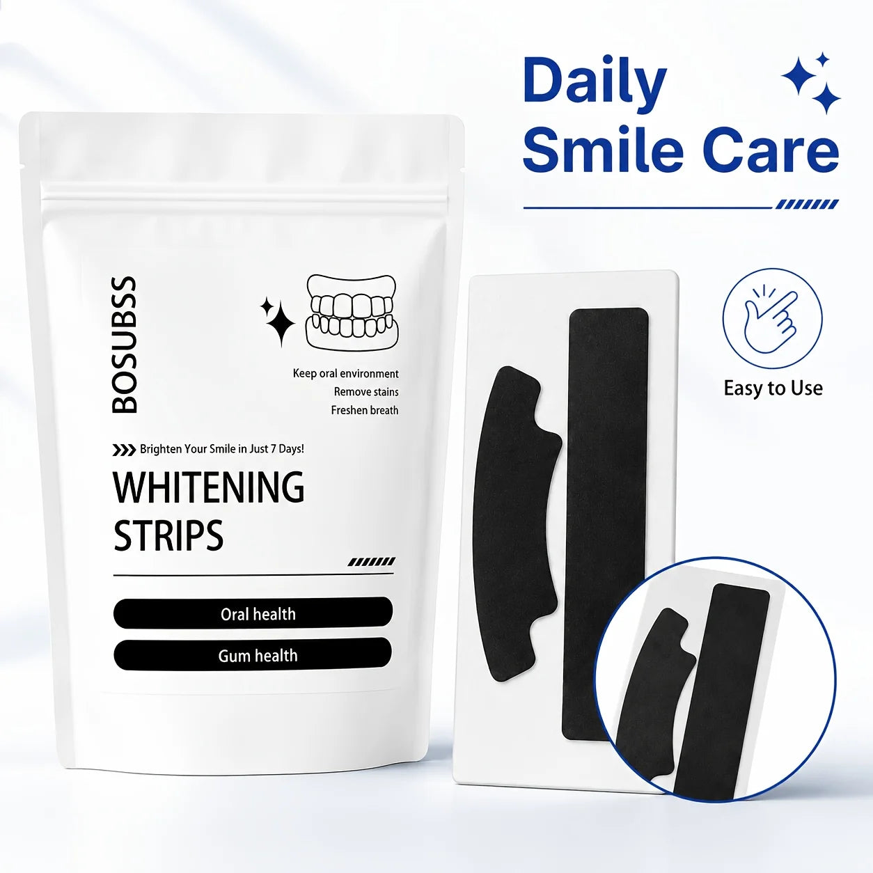 Black Teeth Whitening Strips for Radiant Smile - 17