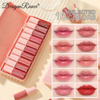 10-Piece Waterproof Moisturizing Lip Gloss Set