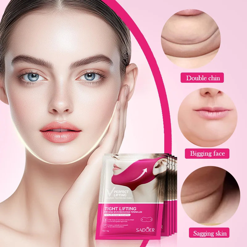 V-Shape Face Lifting Hydrogel Mask for Jawline Firming - 4