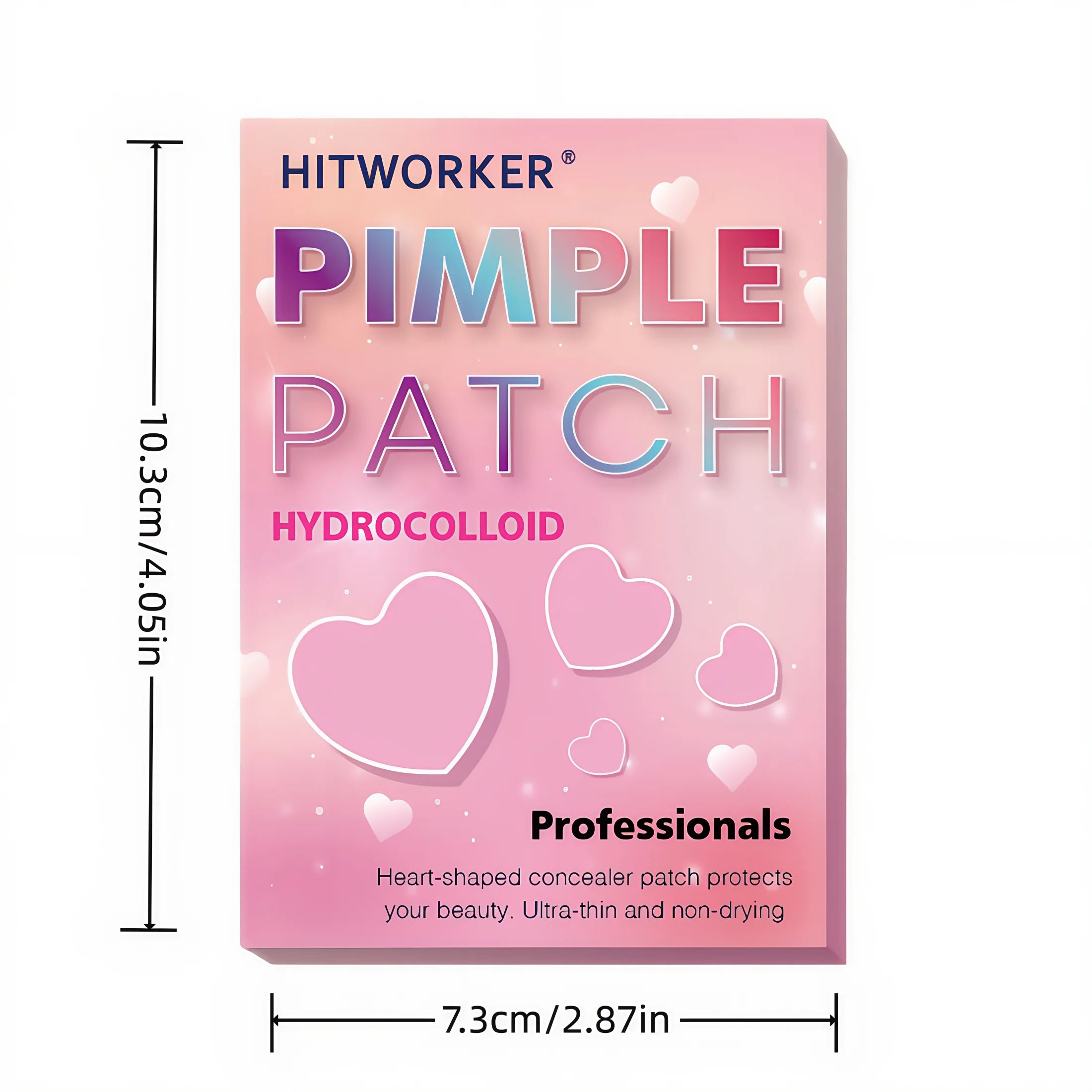 Colorful Heart Hydrocolloid Pimple Patches for Acne Treatment - 10