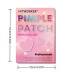 Colorful Heart Hydrocolloid Pimple Patches for Acne Treatment