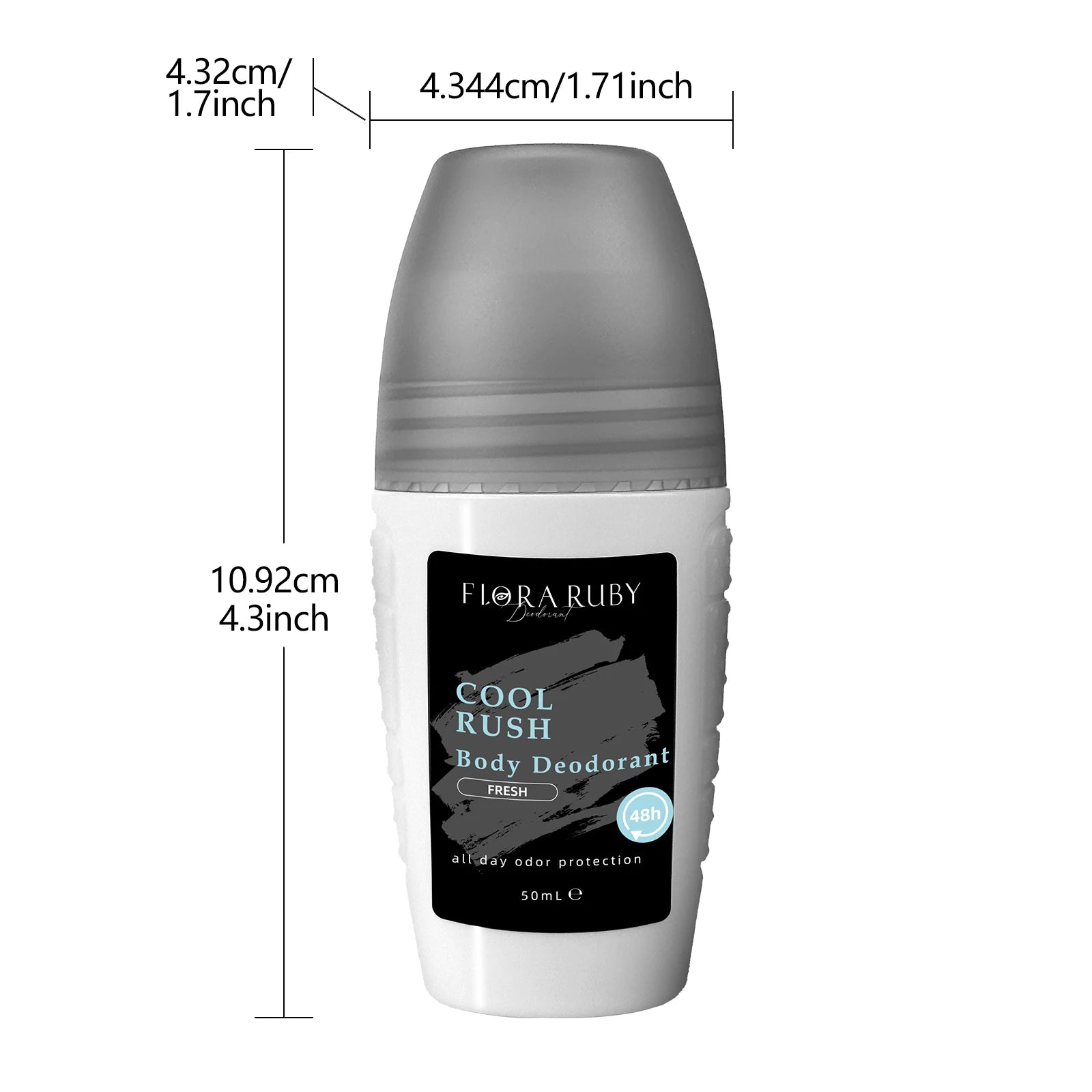 4-Piece Aluminum-Free Roll-On Deodorant Set for Men - 6
