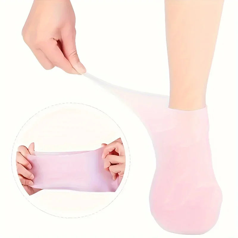 Moisturizing Silicone Gel Socks for Dry Cracked Feet