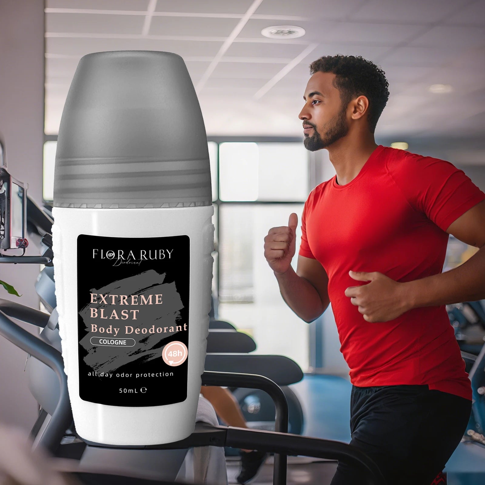 4-Piece Aluminum-Free Roll-On Deodorant Set for Men