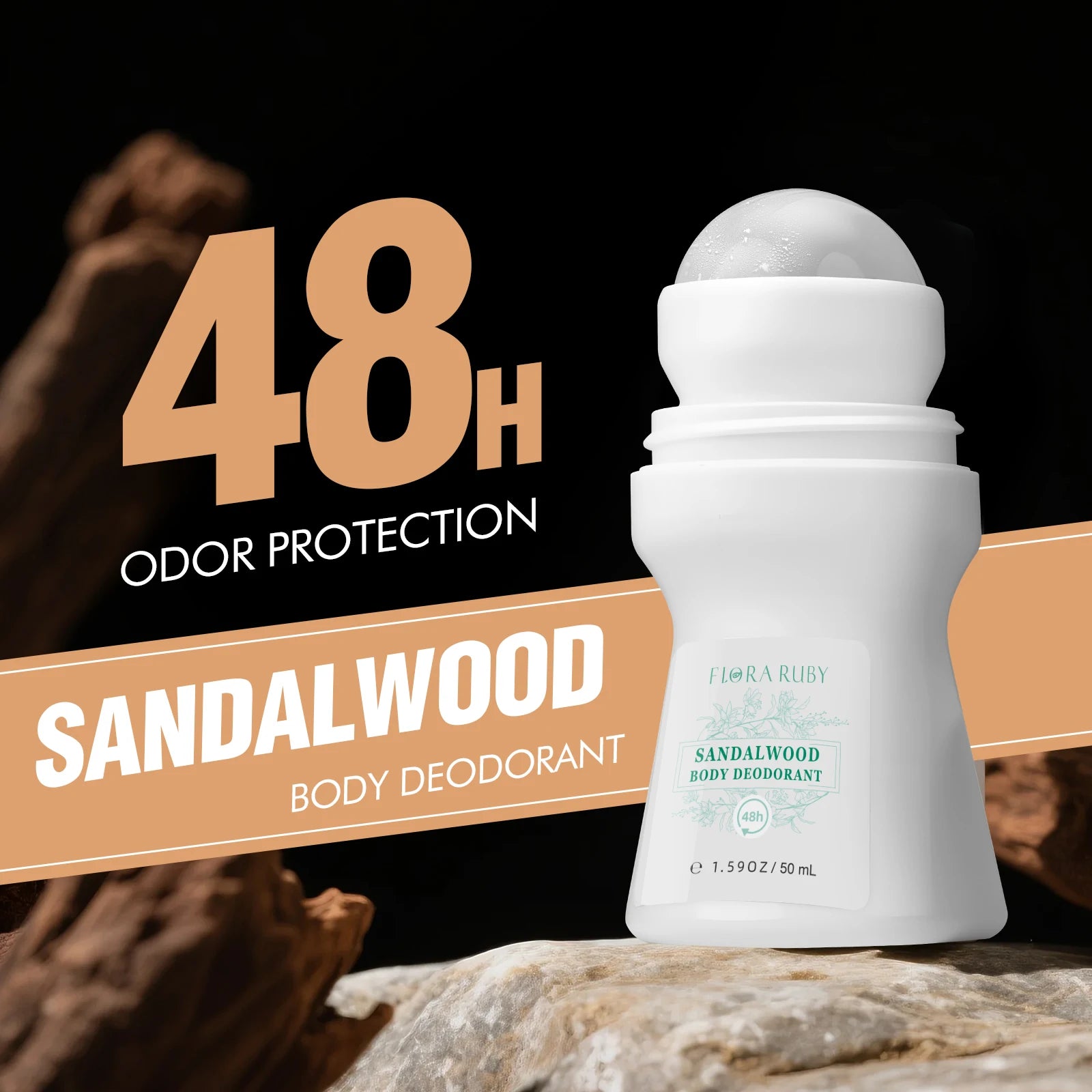 Natural Aluminum-Free Deodorant Roll-On