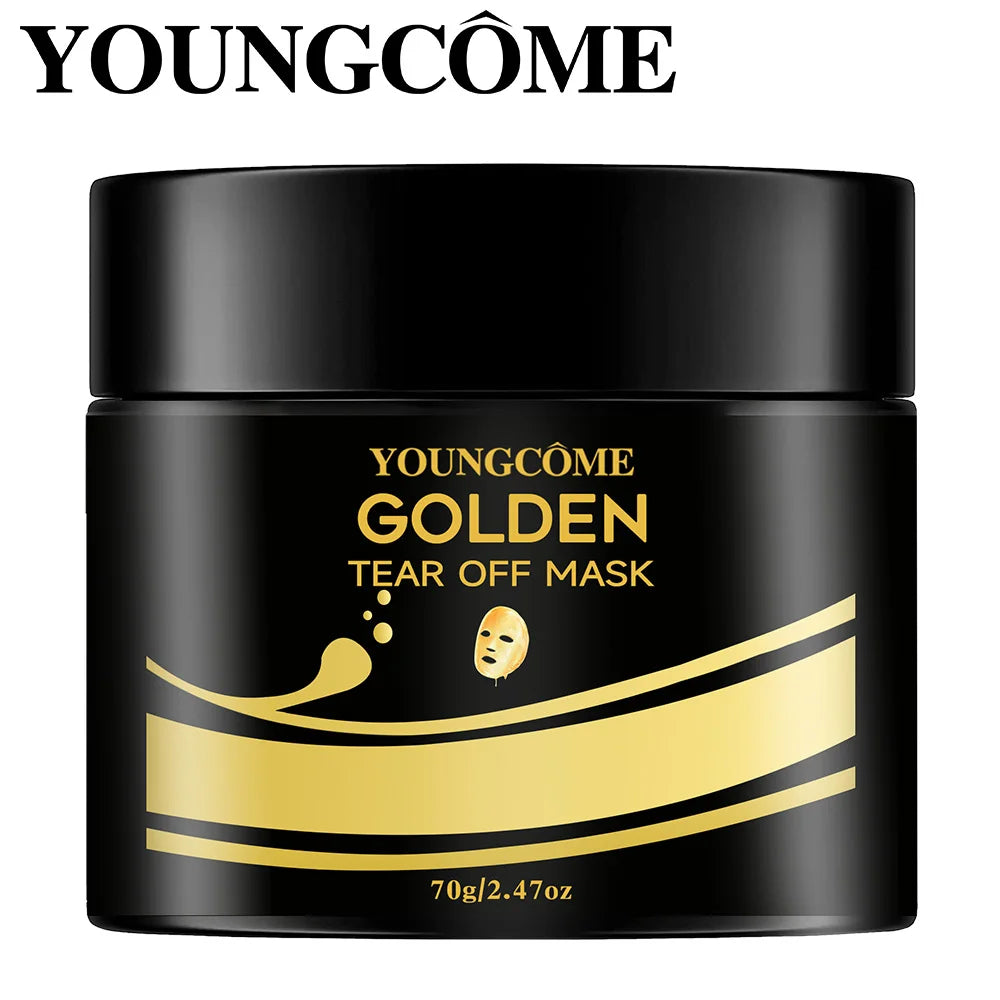 24K Gold Peel-Off Face Mask for Deep Pore Cleansing - 10
