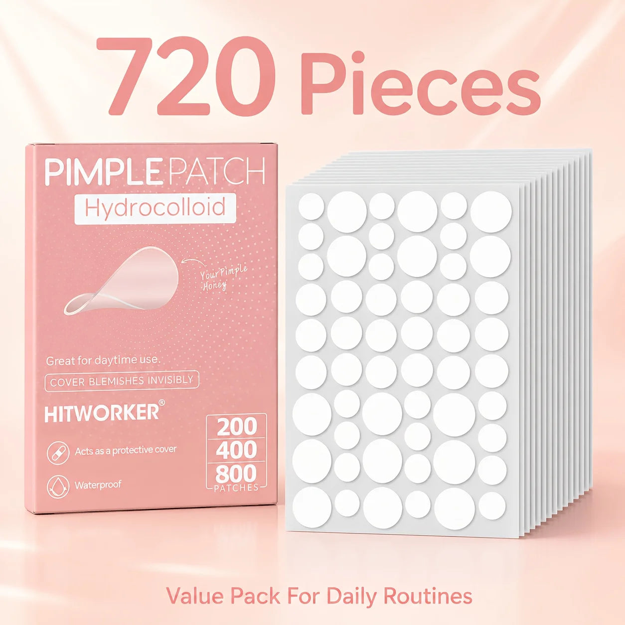 Invisible Hydrocolloid Acne Patch Set - 14