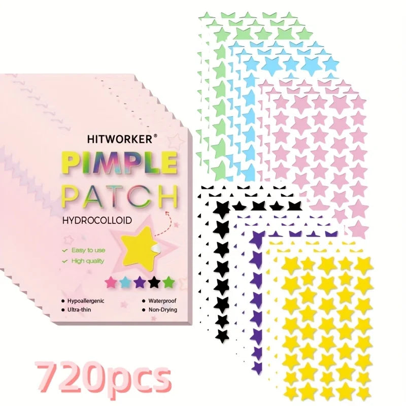 1680-Piece Hydrocolloid Star Acne Pimple Patches - 10