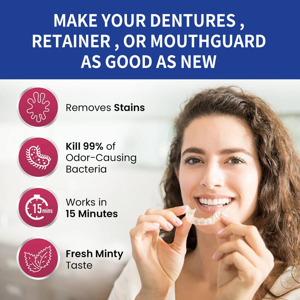 Denture and Retainer Cleaning Tablets (100 Count)