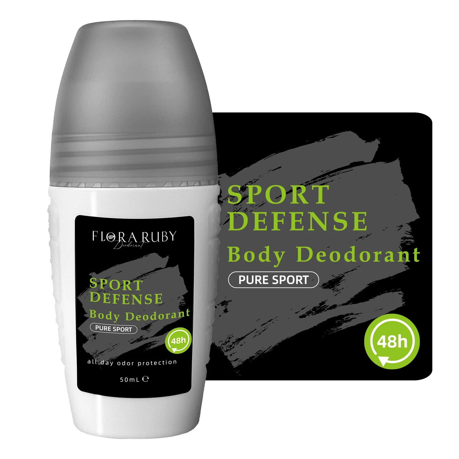 4-Piece Aluminum-Free Roll-On Deodorant Set for Men