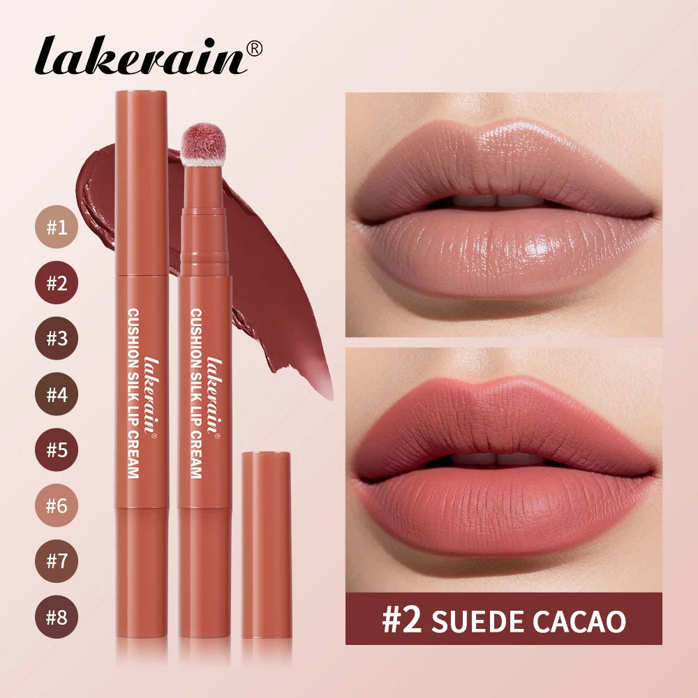 2-in-1 Velvet Lip Cream and Blush with Cushion Applicator